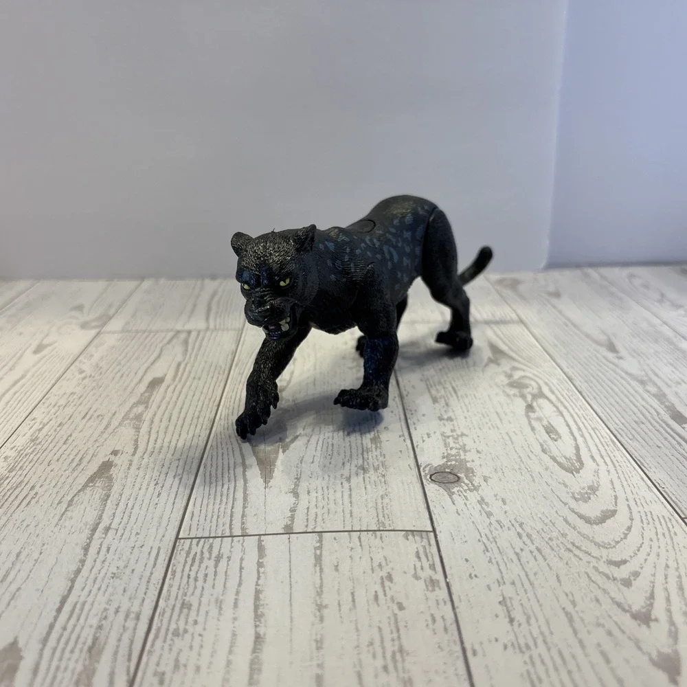Chap Mei Wild Park Spotted Black Panther Animal Swiping Action Figure